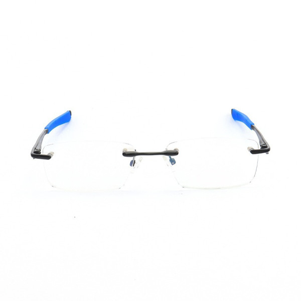 Armação de Óculos Flutuante Sem Aro Wingfold Preto e Azul Dark